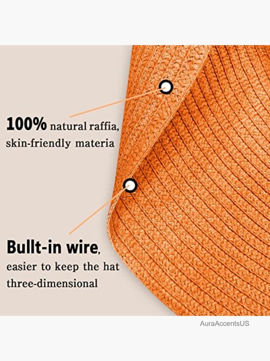 Oversized Wide Brim Straw Sun Hat Foldable Beach Visor Hat main image 5